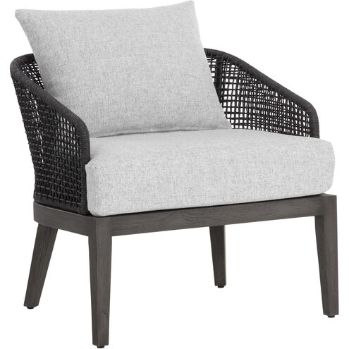 Capri Smoke Grey / Copacabana Marble Outdoor Lounge Chair